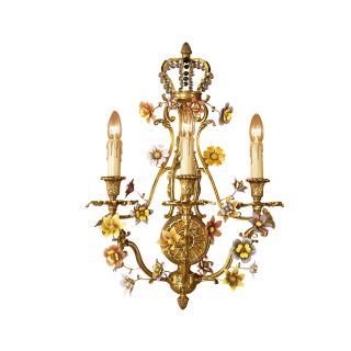 Mariner / Wall Sconces / Casted Bronze & Ceramic flowers 19328.0