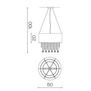 Il Paralume Marina / Chandelier / 1386/CH2