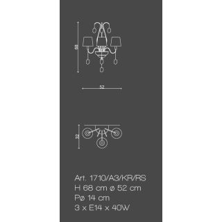 Il Paralume Marina / Wall Sconces / IL-1710/A3/KR/RS