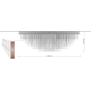 Il Paralume Marina / Chandelier / 2027/OVALE/L250