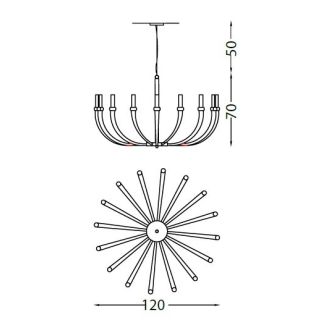 Il Paralume Marina / Chandelier / 2071CH16
