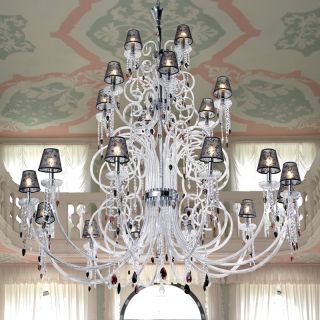 Patrizia Volpato / Chandeliers / Intrecci Handcrafted Murano Glass Swarovski 2085-12+6