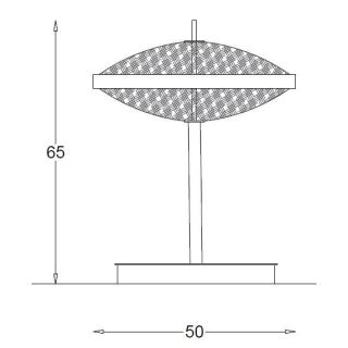 Il Paralume Marina / Table Lamp with Double Hand-Cutted Clear Scatched 2269T / IL-2269T
