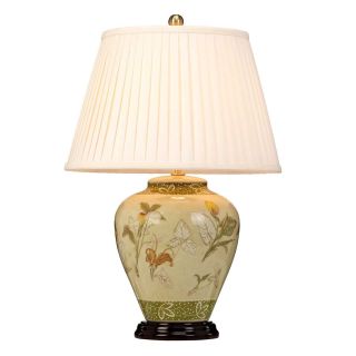 Elstead Lighting / Portable & Desk Lamps / Arum 1 Light Table Lamp with Cream Shade - Aged Brass