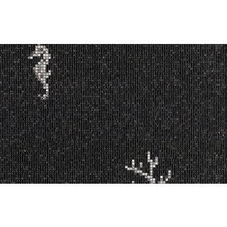 Bisazza / Mosaico - Decorations / Corals & Seahorses Black (Luxe)