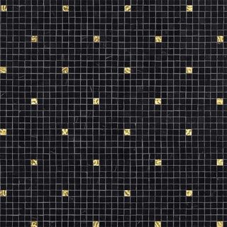 Bisazza / Marmosaico - Decorations / Fiorichiari Nero Oro Giallo