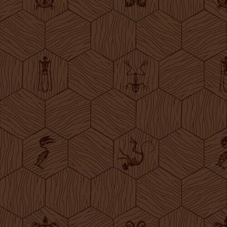 Bisazza / Wood - Decorations / New Gingham Cuoio