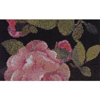 Bisazza / Mosaico - Decorations / Springrose Nero (Flora)