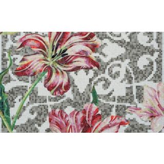 Bisazza / Mosaico - Decorations / Tulips Grey (Flora)