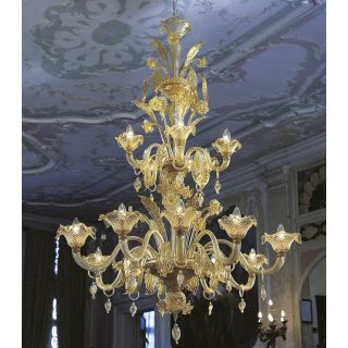Glass & Glass Murano / Chandeliers / Traditional Venetian chandeliers C-2638/15