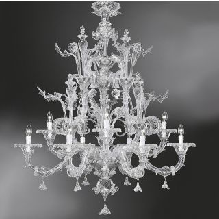 Glass & Glass Murano / Chandeliers / Traditional Venetian chandeliers C-751/9