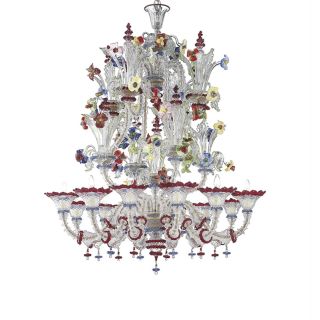 Glass & Glass Murano / Chandeliers / Traditional Venetian chandeliers C-Canal Grande/12