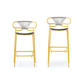 Traba / Outdoor Stools / Genoa Met Pu Cross Stool TR-0049-MET-CROSS-PU