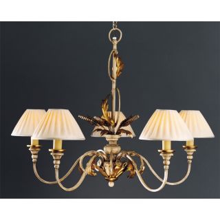Officina Ciani / Chandeliers / Forged Iron with Fabric Shade HL1029CH-4 Spighe