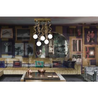Mechini / Chandeliers / Bohemian Crystal and Lamp Shades L-Braid-R/5+2 MH