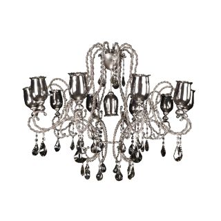 Mechini / Chandeliers / Wrought Iron with Coloured Crystal L-CORDA/13 SILVER