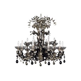 Mechini / Chandeliers / Wrought Iron with Coloured Bohemian Crystal L106/18 DC MH