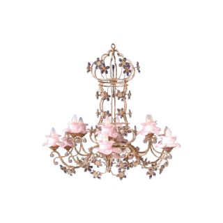 Mechini / Chandeliers / Clear Bohemian Crystal & Murano Glass and Crystal Strip L243/13
