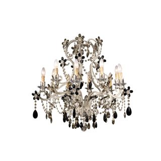 Mechini / Chandeliers / Coloured Bohemian Crystal and Clear Pearl Banding L269/10