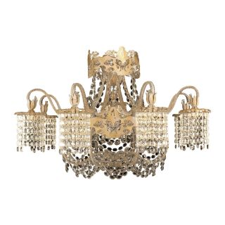 Mechini / Chandeliers / Clear Bohemian Crystal and Clear Pearl Banding L292/9