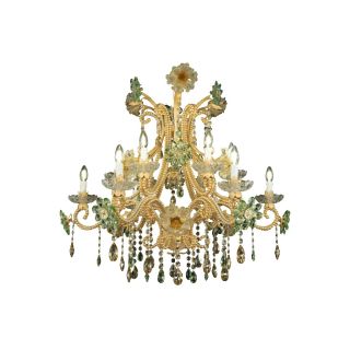 Mechini / Chandeliers / Coloured Bohemian Crystal & Murano Glass L323/12