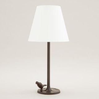 Objet Insolite / Bronze table lamp / Lampe Plume