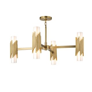 Elstead Lighting / Chandeliers / Marvele 8 lt Chandelier - Aged Brass