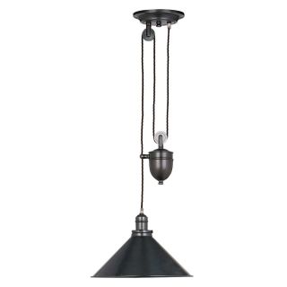 Elstead Lighting / Pendant Lights / Provence 1 Light Rise and Fall Pendant - Old Bronze