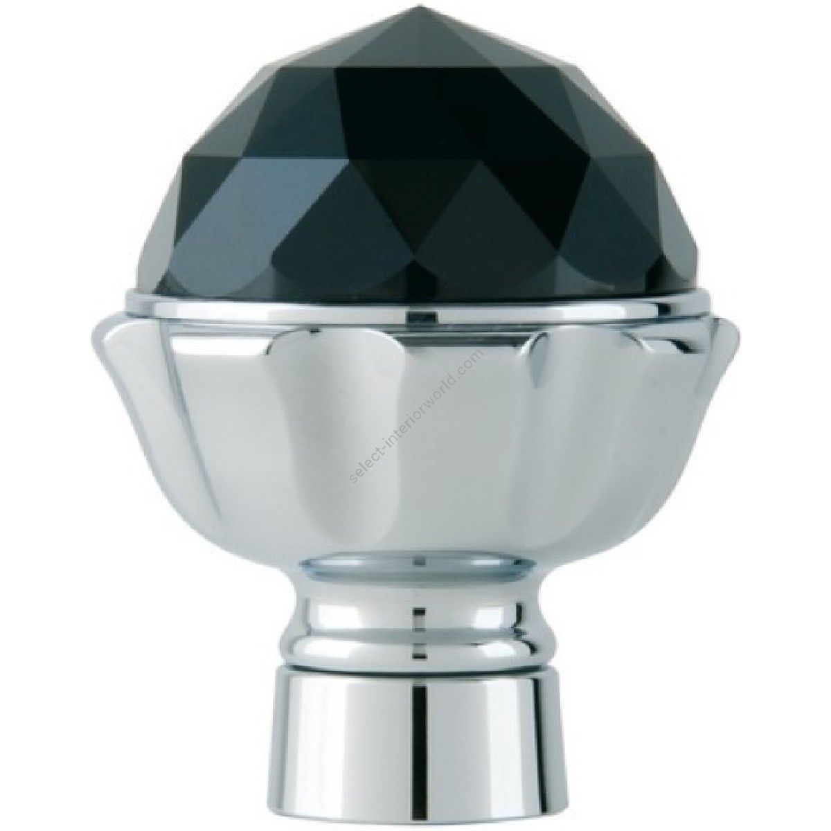 Bronces Mestre / Knobs for Shower Systems / Knob for shower system with Swarovski black crystal 033245.N00.50