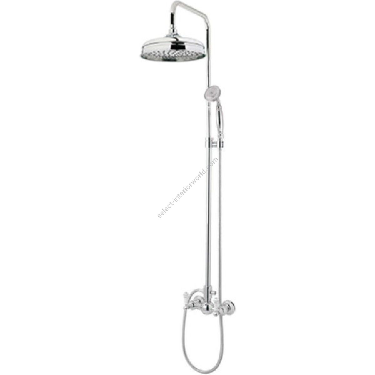 Bronces Mestre / Shower Sets / Shower mixer with column and porcelain 035019.MC0.50