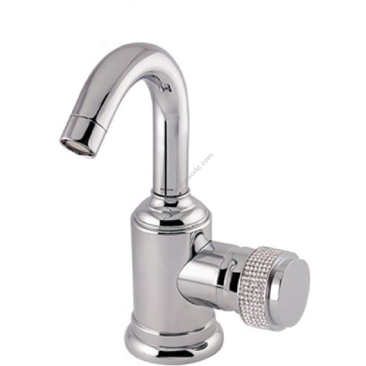 Bronces Mestre / Bidet Fittings / Single lever bidet mixer with knob Swarovski Crystal Mesh 071423.H00.50