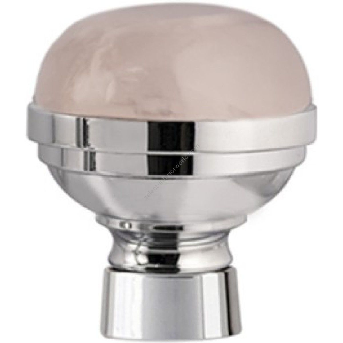 Bronces Mestre / Knobs for Shower Systems / Knob for shower system with pink quartz stone 072245.QTP.50