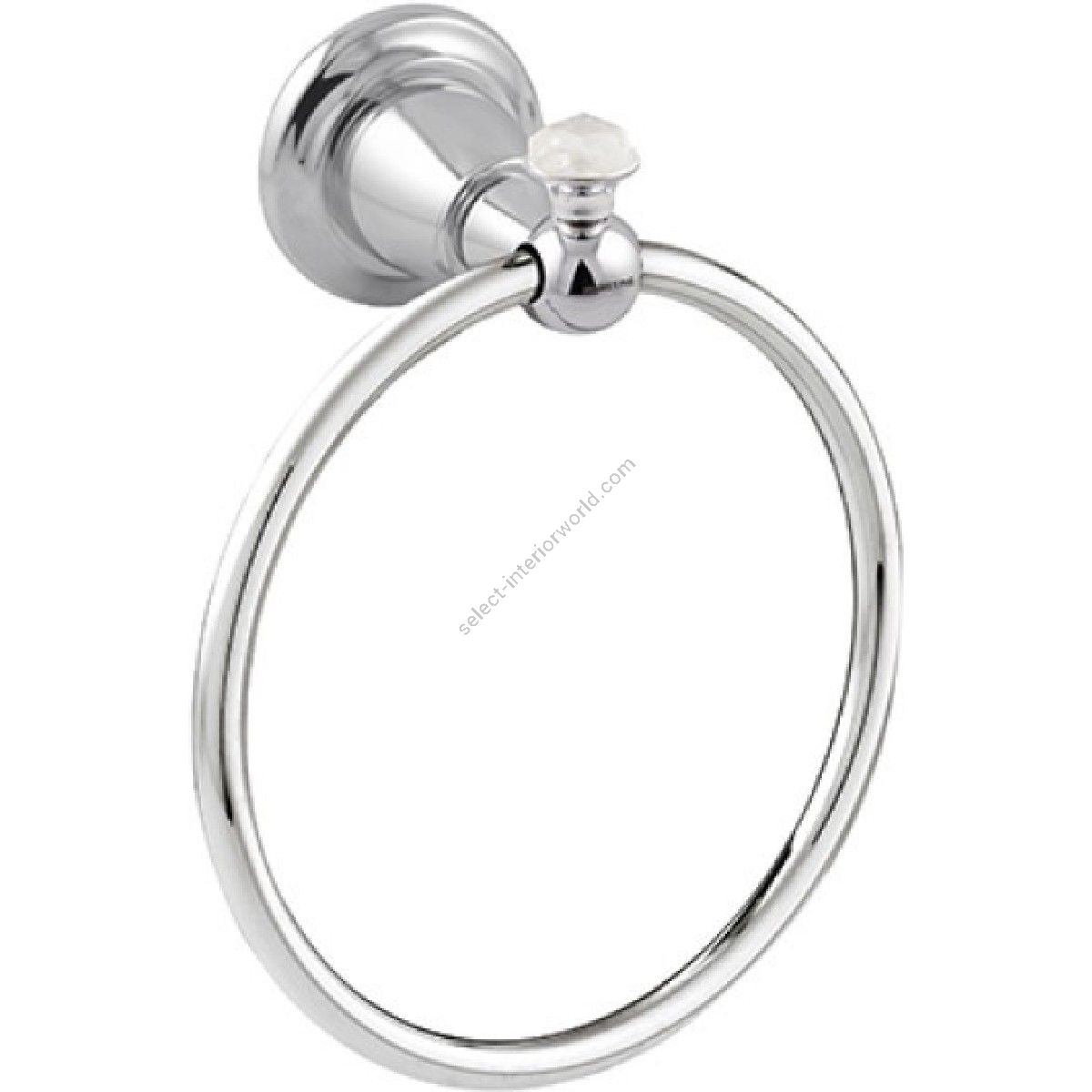 Bronces Mestre / Towel Holders / Towel ring 165mm with quartz stone 072273.QZ0.50