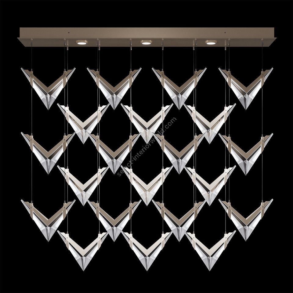 Fine Art Handcrafted Lighting / Pendants & Suspension Lights / BLADE 62"W Rectangular