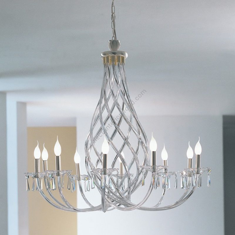 Patrizia Volpato / Chandeliers / Intrecci Handcrafted Murano Glass 24 Karat Gold