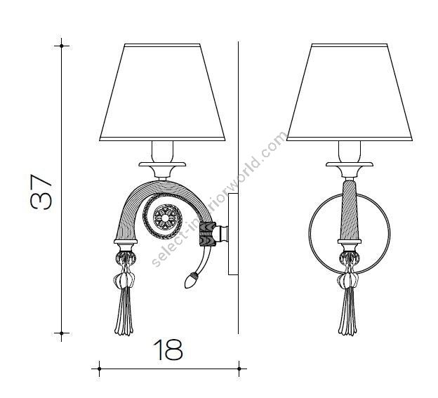 Il Paralume Marina / Wall Lamp / 1162/A