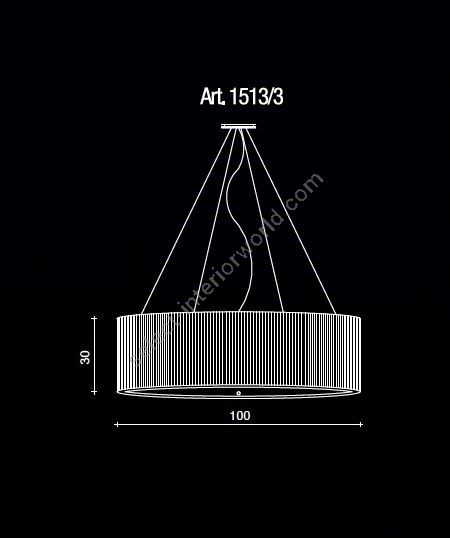 Il Paralume Marina / Chandelier / 1513/3