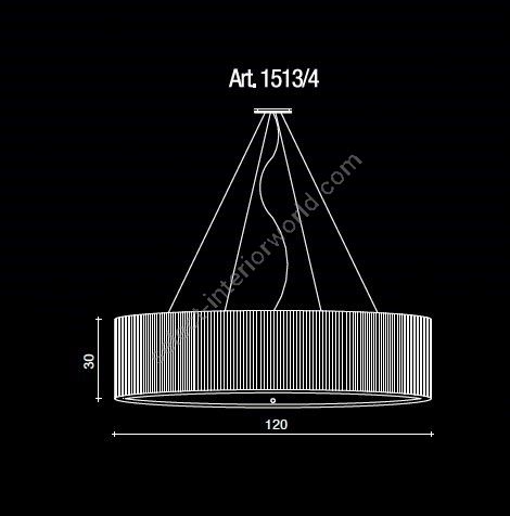 Il Paralume Marina / Chandelier / 1513/4