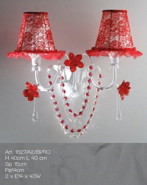 Il Paralume Marina / Wall Lamps / 1627/A2/BI/RO