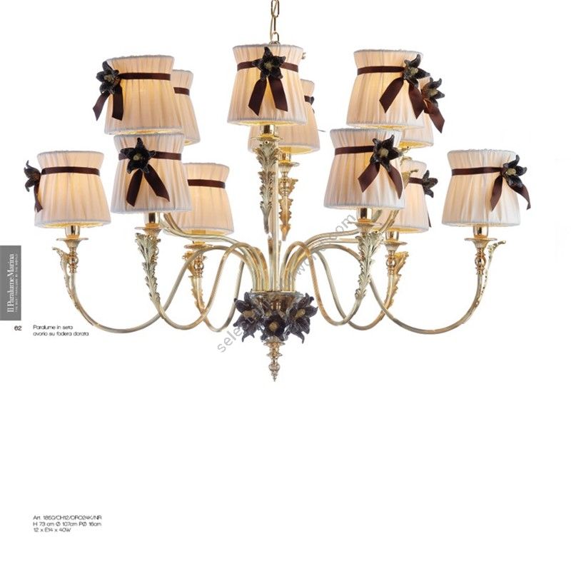 Il Paralume Marina / Pendants & Suspension Lights / 1850/CH12/ORO24K/NR