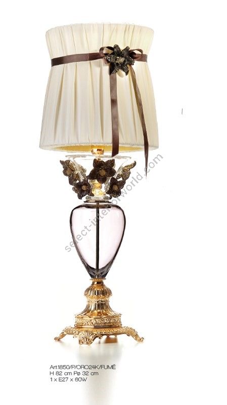 Il Paralume Marina / Table Lamps / 1850/P/ORO24K/FUME