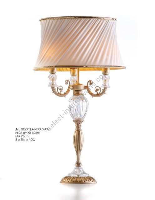 Il Paralume Marina / Table Lamps / 1853/FLAMBEUX/OV