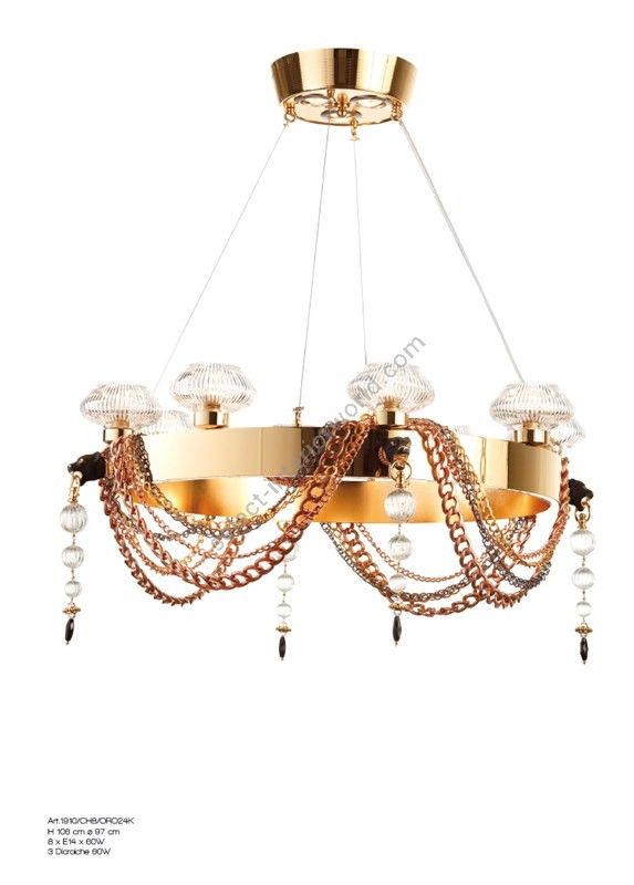 Il Paralume Marina / Pendants & Suspension Lights / 1910/CH8/ORO24K
