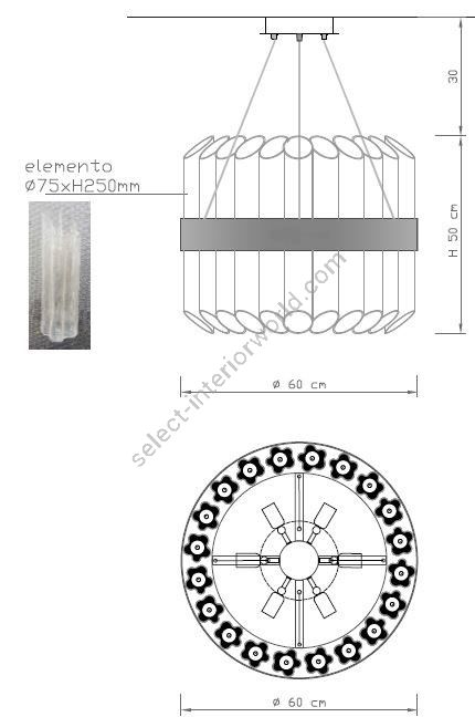 Il Paralume Marina / Chandelier / 1966_V2