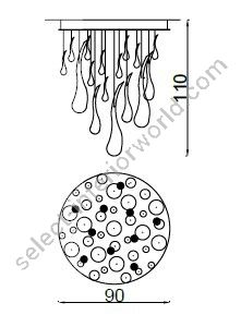 Il Paralume Marina / Chandelier / 2063