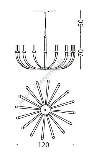 Il Paralume Marina / Chandelier / 2071CH16
