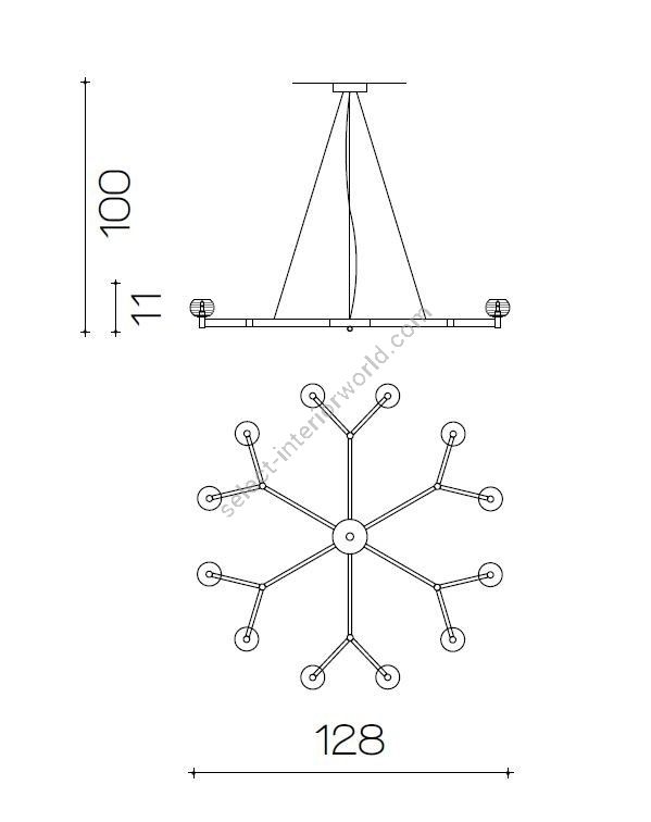 Il Paralume Marina / Chandelier / 2130/CH12