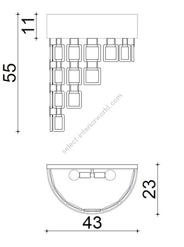 Il Paralume Marina / Wall Sconces / IL-2174/A