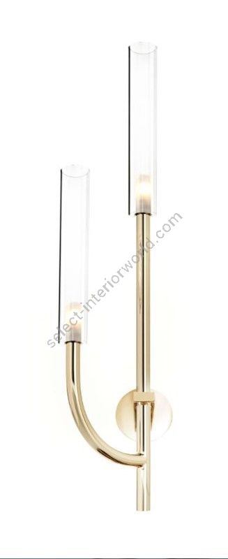 Il Paralume Marina / Wall Lights / Soft Gold Finish with Pyrex Glasses 2219/A2