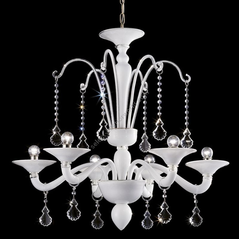 Glass & Glass Murano / Chandeliers / Contemporary Venetian chandeliers C-27062/6